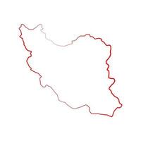 Illustrated iran map vector