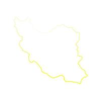 Illustrated iran map vector
