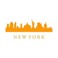 New york skyline illustrated vector