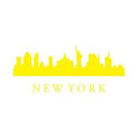 New york skyline illustrated vector