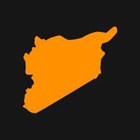 Syria map illustrated vector