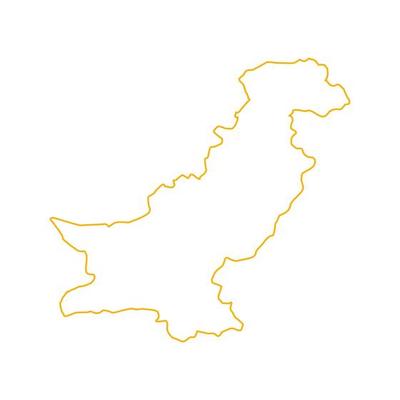 Illustrated pakistan map