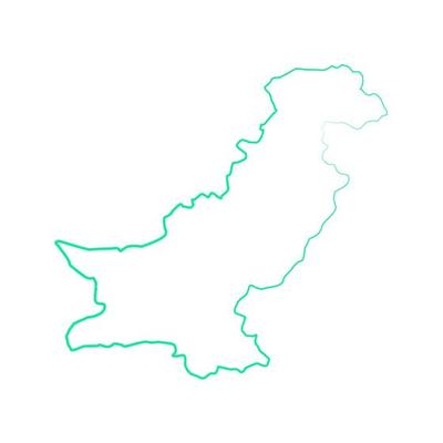 Illustrated pakistan map