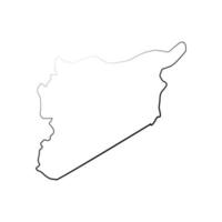 siria mapa ilustrado vector