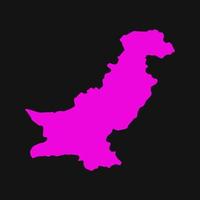 Illustrated pakistan map vector