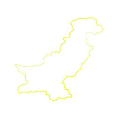 Illustrated pakistan map