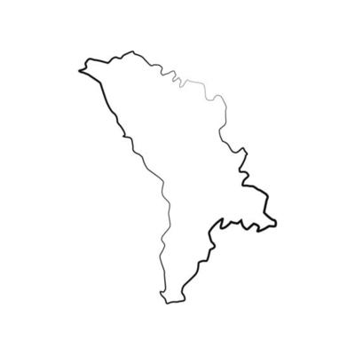 Moldova map illustrated