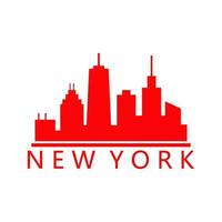 New york skyline illustrated vector