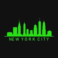 New york skyline illustrated vector