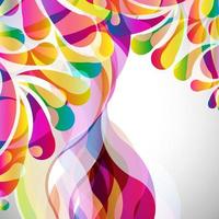 Abstract colorful arc-drop background. Vector. vector