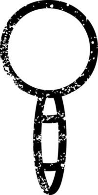 magnifying glass distressed icon