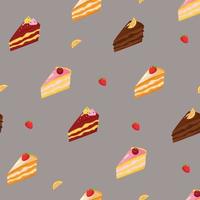 bakery seamless pattern vector