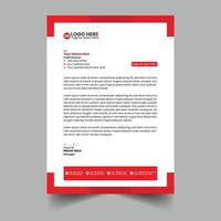 Letterhead Template Design vector