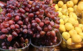 Berries and fruits are sold at a bazaar in Akko, northern Israel. photo