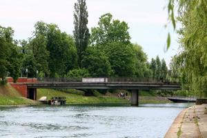 Bridge - architectural structures for crossing a water barrier. photo