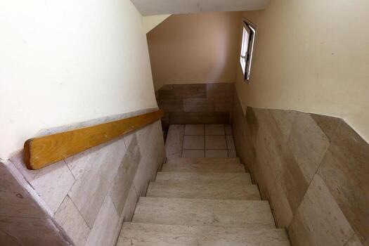 A staircase is a structure in the form of a series of steps for ascent and descent. photo
