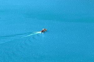 Beautiful shores of Lake Bled in Slovenia photo