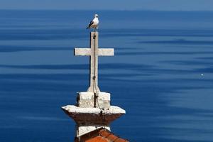 piran es una ciudad turística en la costa adriática en eslovenia. foto