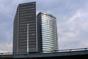 Buildings and structures on the streets of Budapest, the capital of Hungary. photo