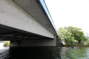 Bridge - architectural structures for crossing a water barrier. photo