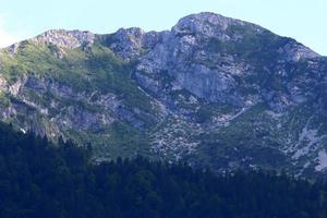 The Alps are a tall and long mountain range in Europe photo