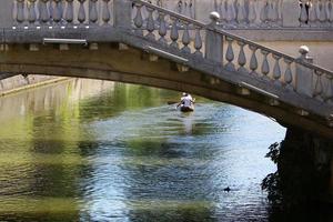 Bridge - architectural structures for crossing a water barrier. photo