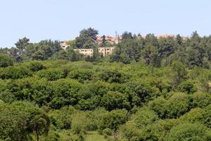 Landscape in a small town in northern Israel photo