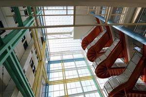 Geometric shapes in housing construction in Israel photo