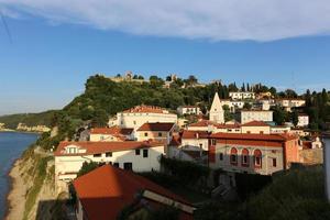 piran es una ciudad turística en la costa adriática en eslovenia. foto