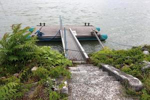 Full-flowing Danube in the Austrian capital Vienna photo