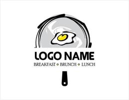 logotipo único del restaurante vector
