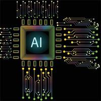 vector de placa de circuito electrónico de chip de computadora para concepto de tecnología y finanzas y educación para el futuro