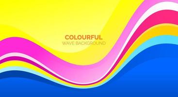 colourful wave vector background