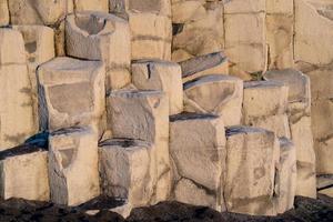 imagen de fondo, rocas basálticas foto