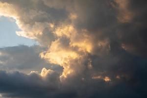 Sky with dramatic clouds photo