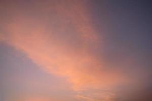 Sky with red-colored clouds photo