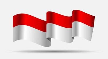 bandera día de la independencia de indonesia vector