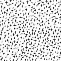 Vector seamless pattern. Abstract background with black crosses. Trendy monochrome texture with pluses or crosses. Trendy graphic design for ceramic tile wallpapers, textile, wrapping gifts