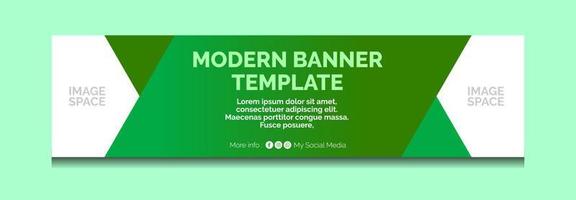 Modern banner template vector and graphic