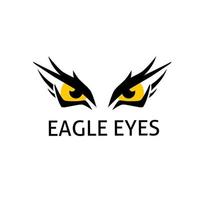 Illustration vector graphics of eagle eyes perfect for logo design