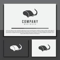 Logo design template, with an elephant icon, is suitable for your sports and business brands vector