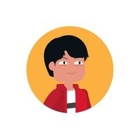 male cartoon character vector illustration