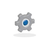 configuración de icono de vector 3d