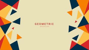 Abstract colorful geometric triangle background design vector