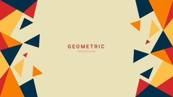 Abstract colorful geometric triangle background design vector