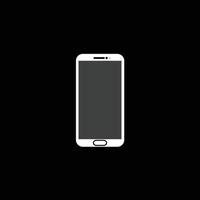 vector de teléfono móvil simple adecuado para editar material y un icono de foto