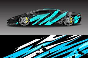 rally racing car wrap livery sticker design vector