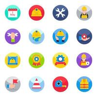 Pack of Labor Day Flat Icons