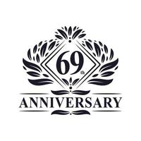 69th anniversary celebration vector