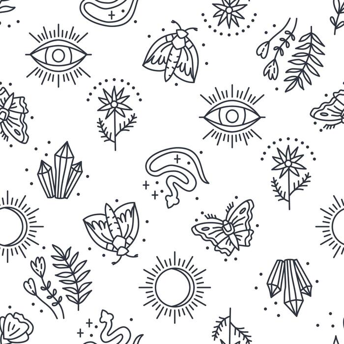 Witch Pattern Vector Art, Icons, and Graphics for Free Download